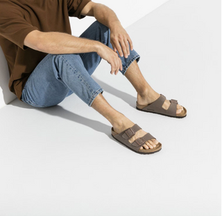 Birkenstock Arizona Birkibuc in Mocha