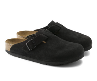 Birkenstock Boston Suede in Black