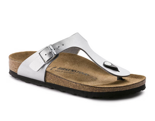 Birkenstock Gizeh Birko Flor in Silver
