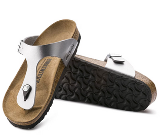 Birkenstock Gizeh Birko Flor in Silver