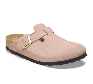 Birkenstock Boston Suede in Light Rose