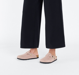 Birkenstock Boston Suede in Light Rose