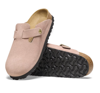 Birkenstock Boston Suede in Light Rose