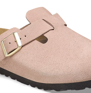 Birkenstock Boston Suede in Light Rose