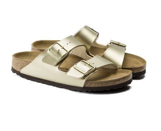 Birkenstock Arizona Synthetic in Gold