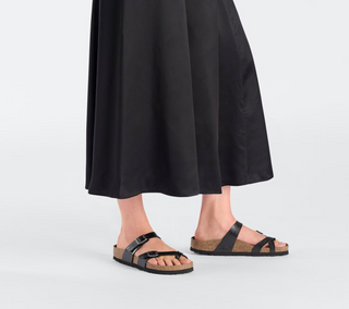 Birkenstock Mayari Birko Flor in Graceful Licorice