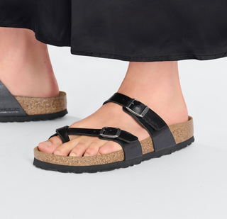 Birkenstock Mayari Birko Flor in Graceful Licorice