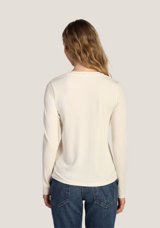 Dylan Kendra Silky Ribbed Tee