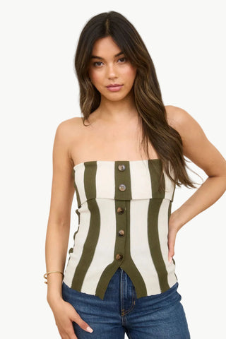 Cynthia Strapless Sweater Knit Top