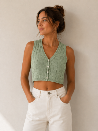 Niaomi Woven Sweater Vest