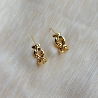 Salt Criss Cross Hoop Earrings