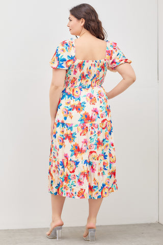 Luna Smocked Bodice Floral Dress