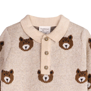 Viverano Baby Brown Bear Jumpsuit