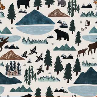 Bird and Bean Kids Wild Mountain Pajamas
