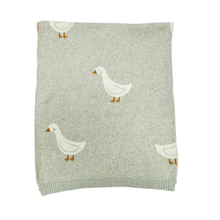 Viverano Duck Waddle Organic Jacquard Blanket
