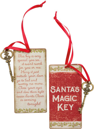Vintage Santas Magic Key Ornament