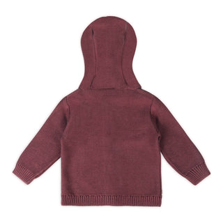 Viverano Floral Embroidered Hooded Cardigan