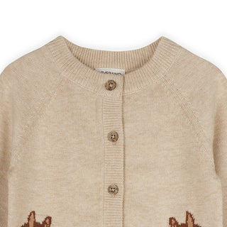 Viverano Baby Horse Jacquard Cardigan