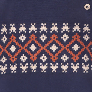 Viverano Fair Isle Raglan Sleeve Pullover Sweater