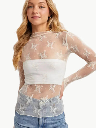 Ginny Floral Lace Top
