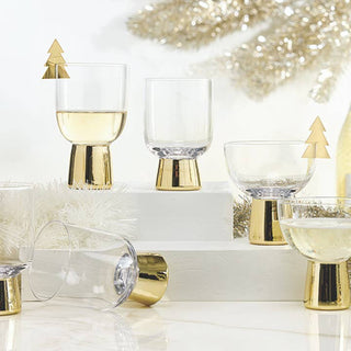 Gold Modern Highball Glasses