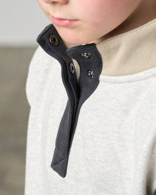 Little Bipsy Baby Colorblock Mockneck Pullover