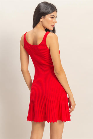 Jenna Pleated Mini Dress