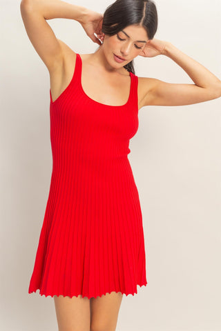 Jenna Pleated Mini Dress
