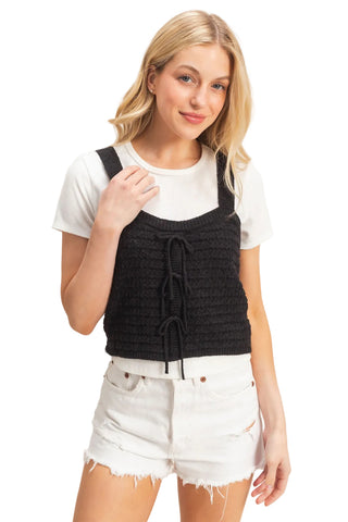 Heather Textured Knit Tank