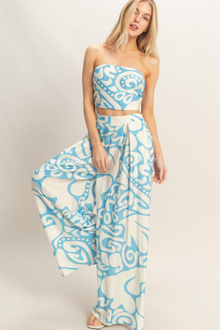 Allysa Strapless Pant Set