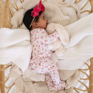 Caden Lane Baby Penny's Posies Ruffle Footie