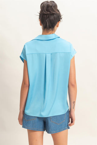 Annita Satin Button Shirt