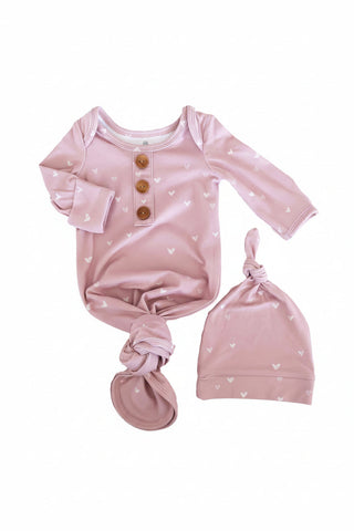 Caden Lane Baby Girl Knot Gown Sets