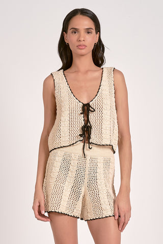 Elan Vest with Tie Front