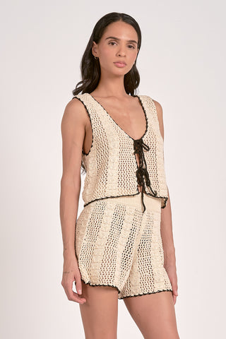 Elan Vest with Tie Front