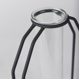 Mercana Aria Metal And Glass Vial Vase
