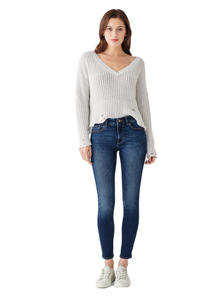 DL1961 Womens Florence Skinny Mid Rise Ankle