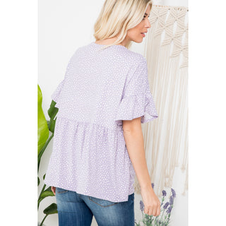 Finley Ruffle Sleeve Top