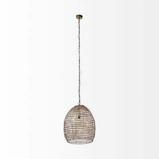 Mercana Aruba Woven Straw Orb Pendant Light