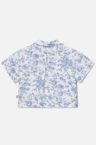 My Little Cozmo Girls Floral Crop Shirt