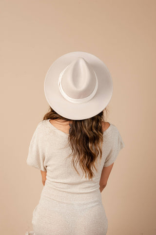 Pleated Detail Wool Fedora