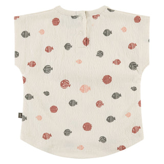 Babyface Baby Girl Pattern Fishies Tee